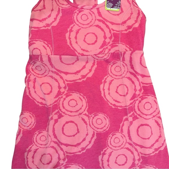 NEW Soybu Women's Medium Layered Hem Racerback Pink Soft Stretch Causal Dress - Picture 3 of 4